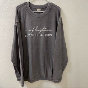 Chicka-d UCF Knight corduroy sweatshirt gray New With Tag